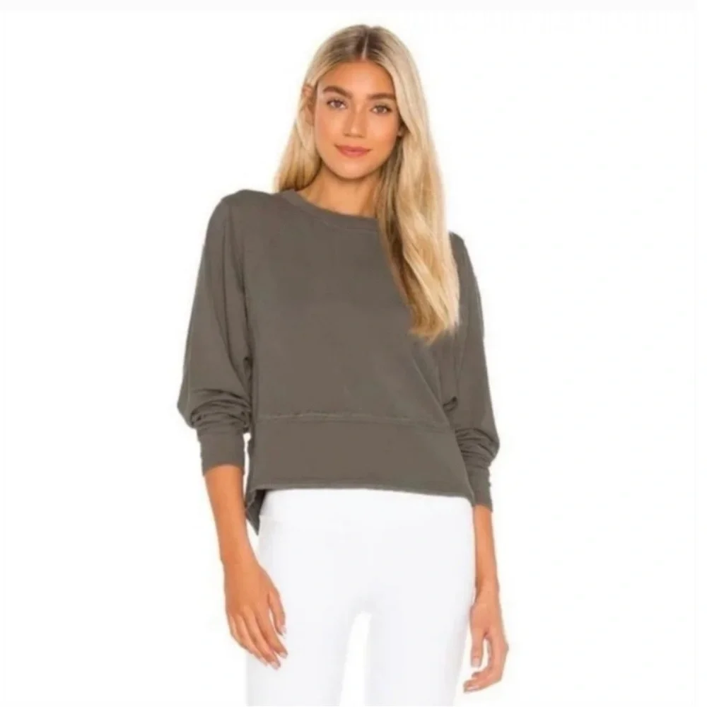 Free People FP Movement Where The Wind Blows Gray Pullover Sweatshirt - Picture 4 of 14